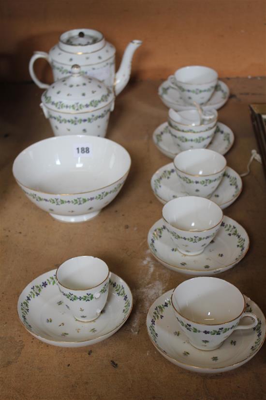 French porcelain teaset